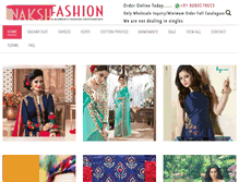 Tablet Screenshot of nakshfashion.com